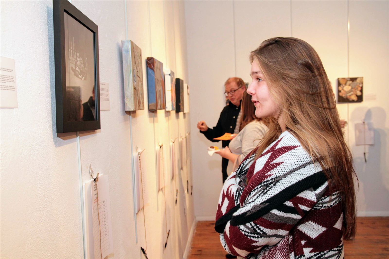 Smiles at Art Off the Wall in Carnegie Art Center